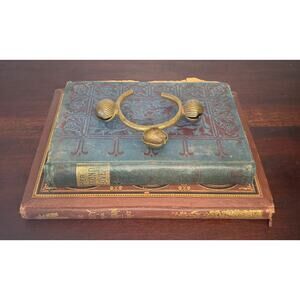 Benin Bronze Currency Bracelet 1800s West African Tribal Cast Bangle